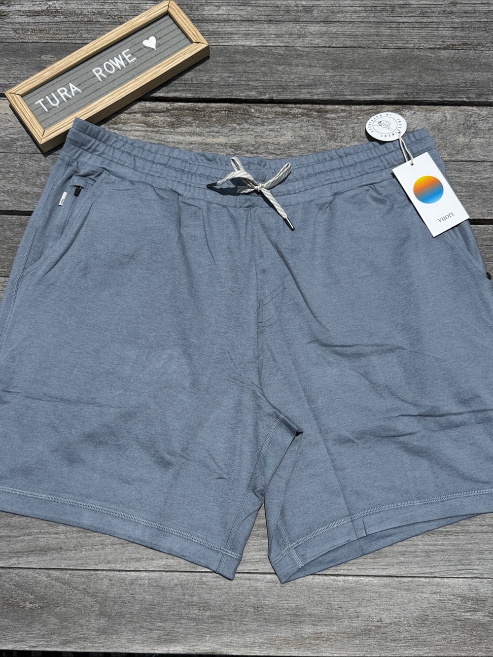 Vuori Ponto Shorts Men’s XXL Flint Heather NWT